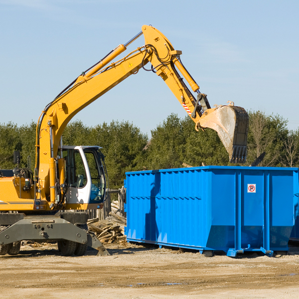 what size residential dumpster rentals are available in Twin Lakes